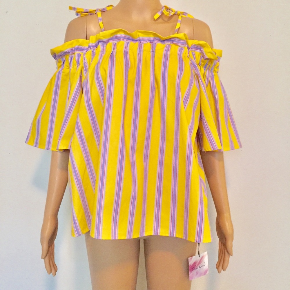 Chicwish Cold Shoulder Top - Picture 5 of 16
